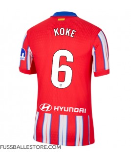 Günstige Atletico Madrid Koke #6 Heimtrikot 2024-25 Kurzarm